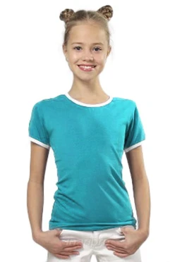Футболка Атлетик детская, однотонная голубая