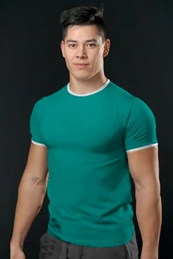 Футболка Атлетик унисекс, однотонная бирюзовая