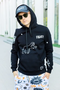 Худи Майк из футера унисекс, однотонная "Radiate"