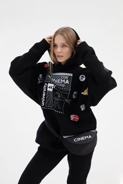 Худи Фрэнк из футера унисекс, однотонная