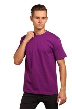 Футболка Премиум унисекс (Modern), однотонная фиолетовая