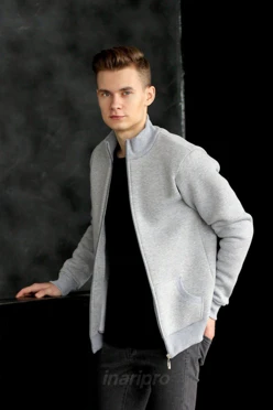 Толстовка Томас из футера унисекс, однотонная меланж