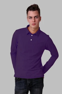 Лонгслив Декстер Плюс унисекс, однотонный фиолетовый