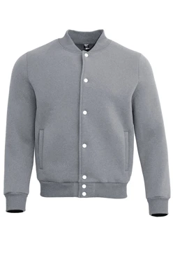 Бомбер Стайл из футера унисекс, однотонный меланж