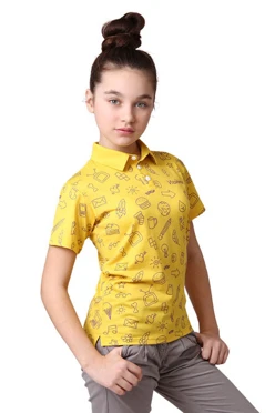Поло Стар детская из ложной сетки с полной запечаткой "Игрёнок"