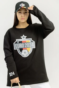 Толстовка Мартин из футера унисекс, однотонная "EURO24"