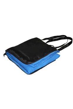 Плед Привал (во флисовом мешке) флисовый 155х170 см, однотонный голубой