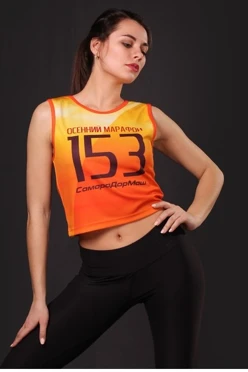 Майка стартовая с полной запечаткой "Осенний марафон"