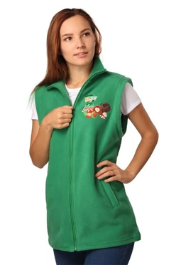 Жилет Браво флисовый без капюшона унисекс, однотонный "Агреже"