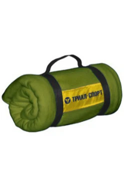 Плед Свиток (с ремешком и вставкой из оксфорда) флисовый 155х170 см, однотонный "Триал-Спорт"