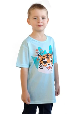 Футболка Гэлэкси детская из ложной сетки-130 с полной запечаткой