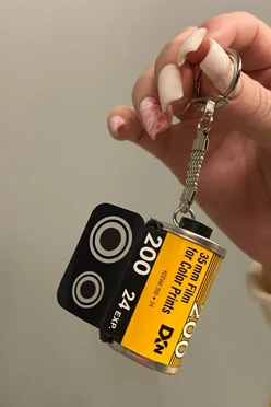 Брелок фотопленка, желтый