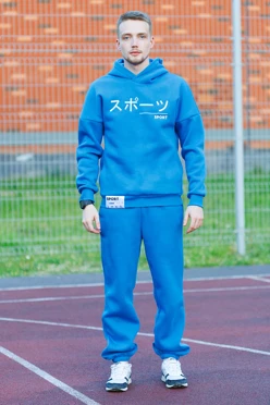 Спортивный костюм Лофт из футера унисекс, однотонный