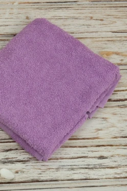 Полотенце махровое 50х90 см (Ituma), однотонное сиреневое