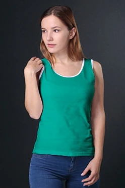 Майка Спорт женская, однотонная бирюзовая