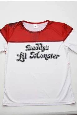 Лонгслив Гэлэкси Плюс женский из кулирки пэ с полной запечаткой "Daddy's lil monster"