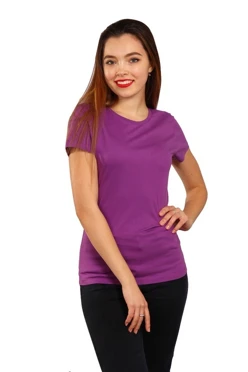 Футболка Премиум женская (Modern), однотонная фиолетовая
