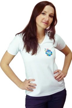 Футболка Степ женская однотонная "RGB"