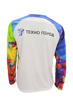 Лонгслив Гэлэкси Плюс унисекс из кулирки пэ с полной запечаткой