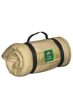 Плед Свиток (с ремешком и вставкой из оксфорда) флисовый 155х170 см, однотонная "Село Зеленое"