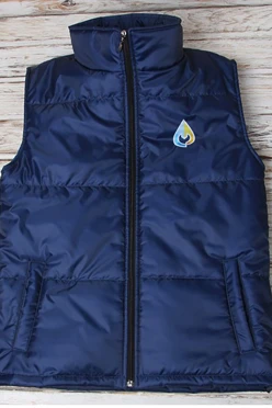 Жилет Портер на синтепоне со стежкой унисекс, с полной запечаткой "Ваш комфорт"