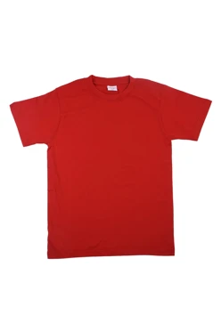 Футболка х/б детская (РАСПРОДАЖА), однотонная красная
