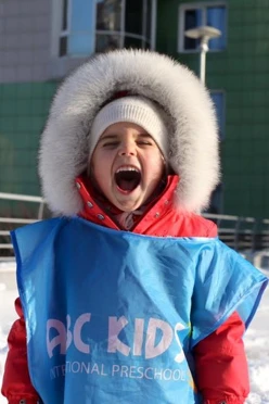 Накидка 50х55 см, с полной запечаткой "ABC Kids"