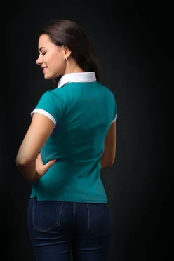 Поло Найт женская комбинированная