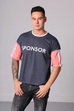 Футболка Бен оверсайз унисекс из кулирки хб с полной запечаткой