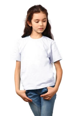 Футболка Премиум детская (Modern), однотонная белая