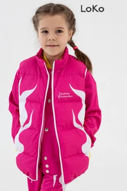 Жилет Морган Лайт с подкладом из лебяжьего пуха детский, с полной запечаткой