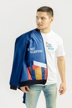 Толстовка Оскар из футера унисекс, с частичной запечаткой