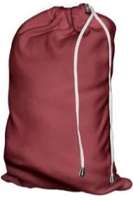 Плед Презент (во флисовом мешке) флисовый 155х200 см, однотонный бордовый