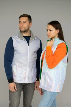 Жилет Пилот с подкладом из флиса унисекс, с полной запечаткой