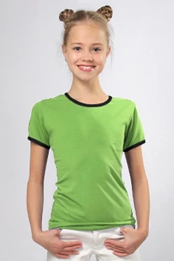 Футболка Атлетик детская, однотонная салатовая