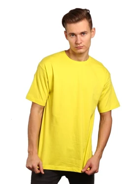 Футболка Премиум унисекс (Modern), однотонная лимонная