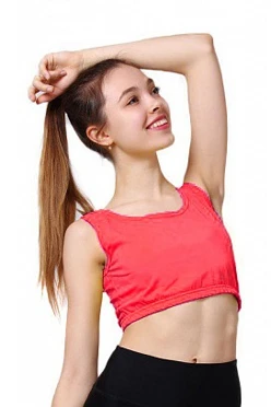 Майка Спорт Мини женская, однотонная розовая