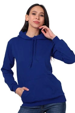 Толстовка Кенго из футера унисекс (Uvinal), однотонная темно-синяя