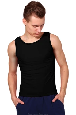 Майка Спорт унисекс, однотонная черная