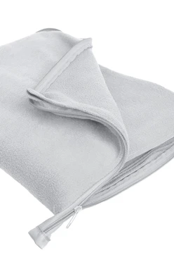 Плед Трансформер (плед-подушка) флисовый 120х155 см, однотонный белый