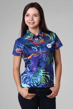 Поло Стар женская из ложной сетки полной запечаткой