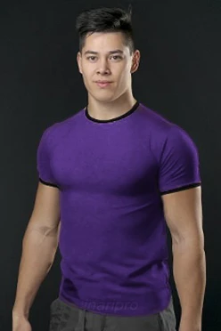 Футболка Атлетик унисекс, однотонная фиолетовая