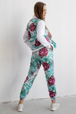 Спортивный костюм Кэнди женский из футера с полной запечаткой