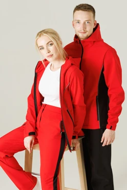 Спортивный костюм Крид из софтшелла унисекс, однотонный