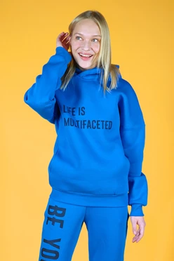 Худи Кинг из футера унисекс, однотонная