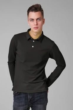 Лонгслив Декстер Плюс унисекс, однотонный чёрный