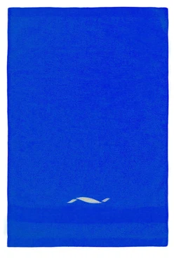 Полотенце махровое 70х140 cм с вышивкой (Color), синее