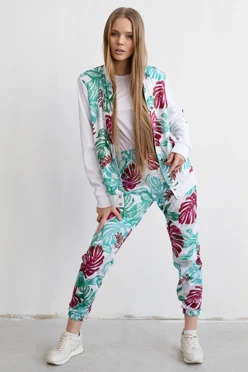 Спортивный костюм Кэнди женский из футера с полной запечаткой