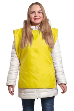 Накидка из шелка 50х70 см, однотонная желтая