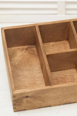 Деревянный ящик без крышки с гравировкой, 20*15*8см